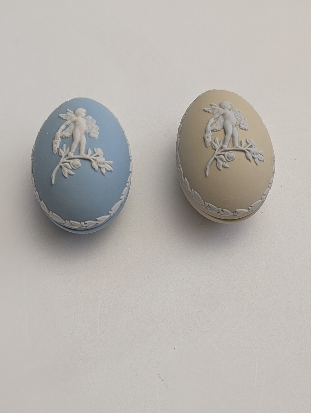 Wedgewood Jasperware Trinket Eggs Lot Of 2